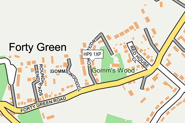 Map of CHERRY DRIVE WOODLAND LIMITED at local scale
