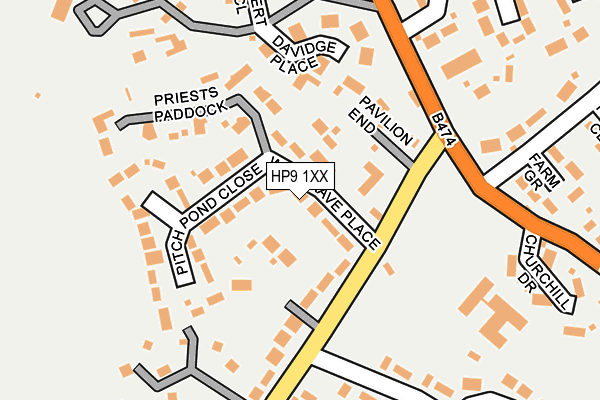 HP9 1XX map - OS OpenMap – Local (Ordnance Survey)