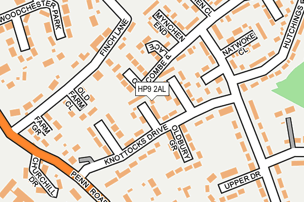 HP9 2AL map - OS OpenMap – Local (Ordnance Survey)