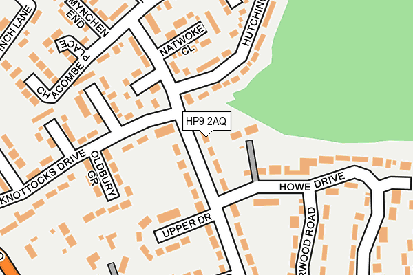 HP9 2AQ map - OS OpenMap – Local (Ordnance Survey)