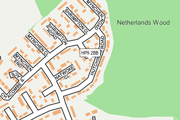 HP9 2BB map - OS OpenMap – Local (Ordnance Survey)