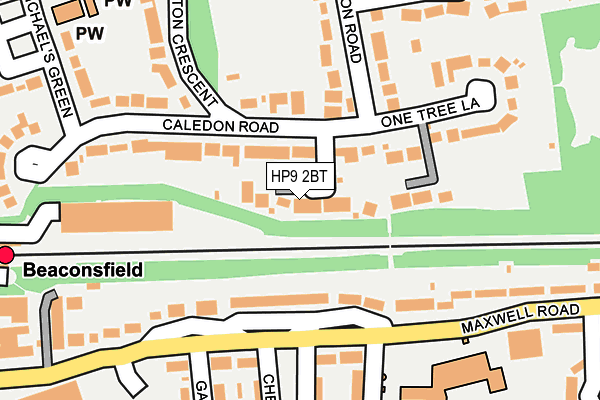 HP9 2BT map - OS OpenMap – Local (Ordnance Survey)