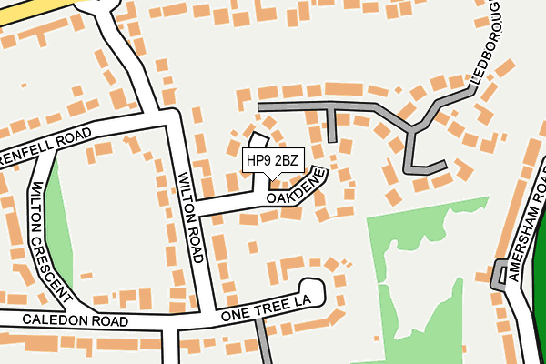 HP9 2BZ map - OS OpenMap – Local (Ordnance Survey)