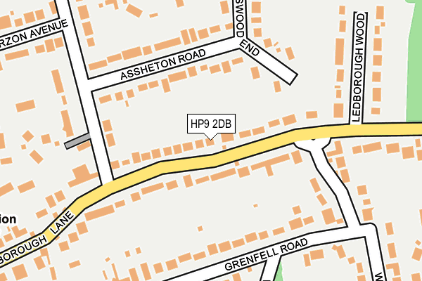 HP9 2DB map - OS OpenMap – Local (Ordnance Survey)