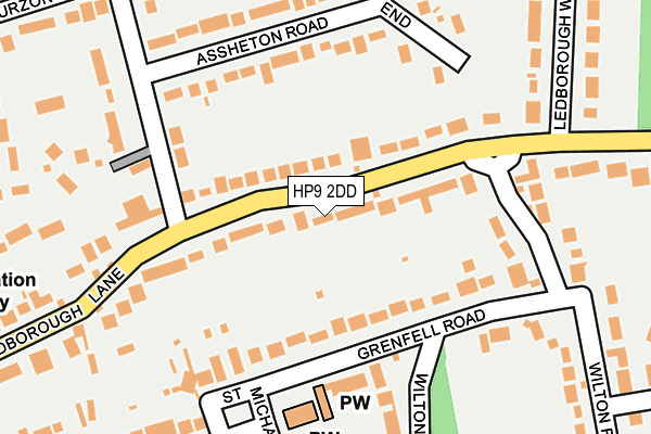 HP9 2DD map - OS OpenMap – Local (Ordnance Survey)