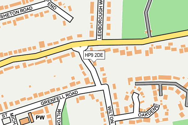HP9 2DE map - OS OpenMap – Local (Ordnance Survey)