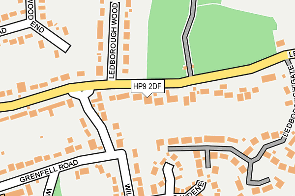 HP9 2DF map - OS OpenMap – Local (Ordnance Survey)