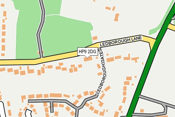 HP9 2DG map - OS OpenMap – Local (Ordnance Survey)