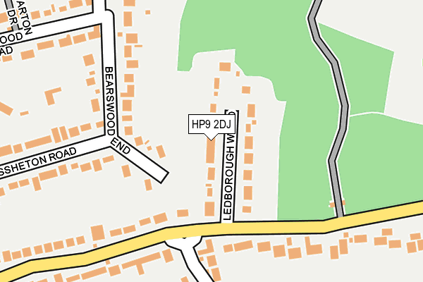 HP9 2DJ map - OS OpenMap – Local (Ordnance Survey)
