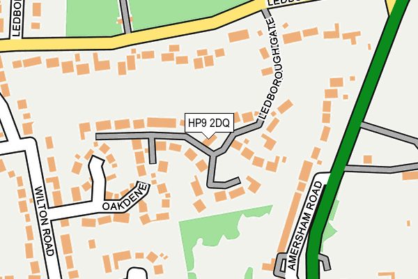 HP9 2DQ map - OS OpenMap – Local (Ordnance Survey)