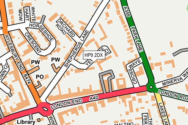 HP9 2DX map - OS OpenMap – Local (Ordnance Survey)