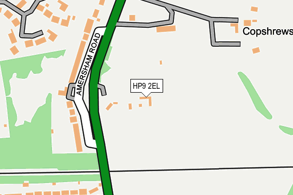 HP9 2EL map - OS OpenMap – Local (Ordnance Survey)