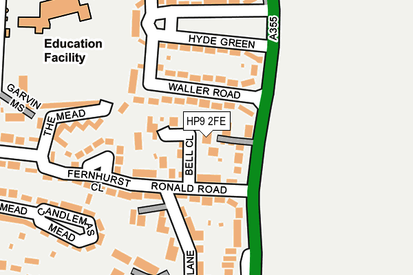 HP9 2FE map - OS OpenMap – Local (Ordnance Survey)