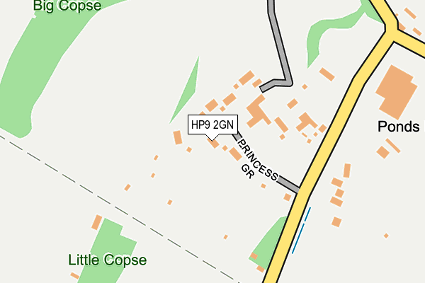 HP9 2GN map - OS OpenMap – Local (Ordnance Survey)