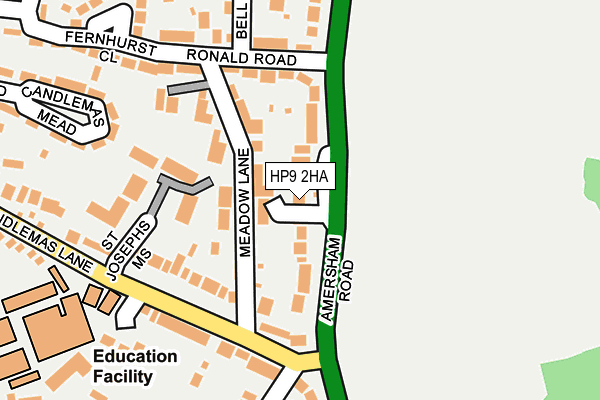 HP9 2HA map - OS OpenMap – Local (Ordnance Survey)