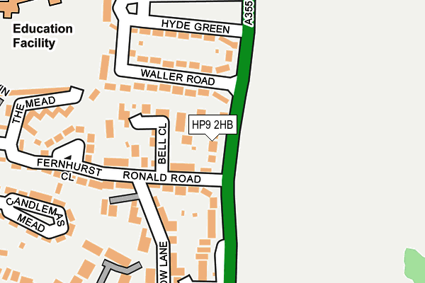 HP9 2HB map - OS OpenMap – Local (Ordnance Survey)