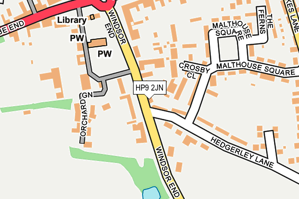 HP9 2JN map - OS OpenMap – Local (Ordnance Survey)