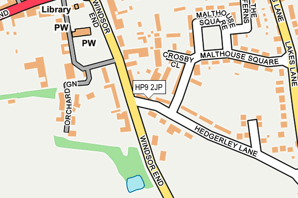 HP9 2JP map - OS OpenMap – Local (Ordnance Survey)