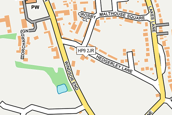 HP9 2JR map - OS OpenMap – Local (Ordnance Survey)