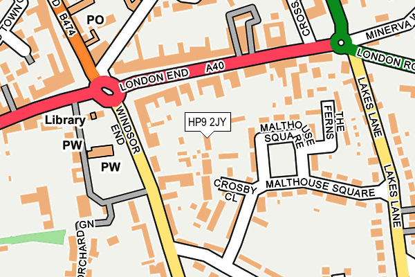 HP9 2JY map - OS OpenMap – Local (Ordnance Survey)