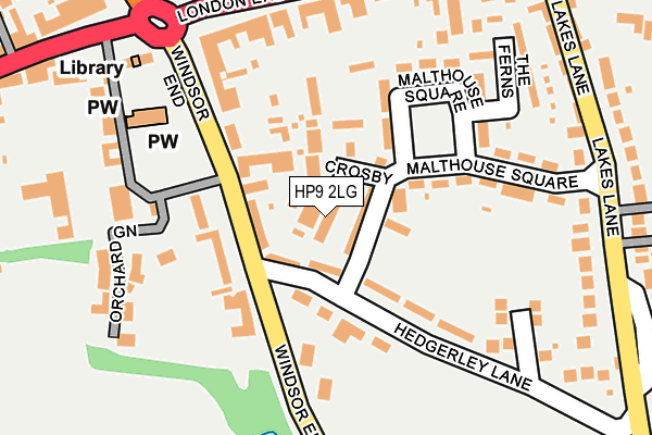 HP9 2LG map - OS OpenMap – Local (Ordnance Survey)