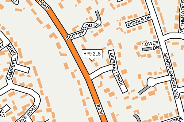 HP9 2LS map - OS OpenMap – Local (Ordnance Survey)
