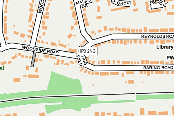 HP9 2NG map - OS OpenMap – Local (Ordnance Survey)