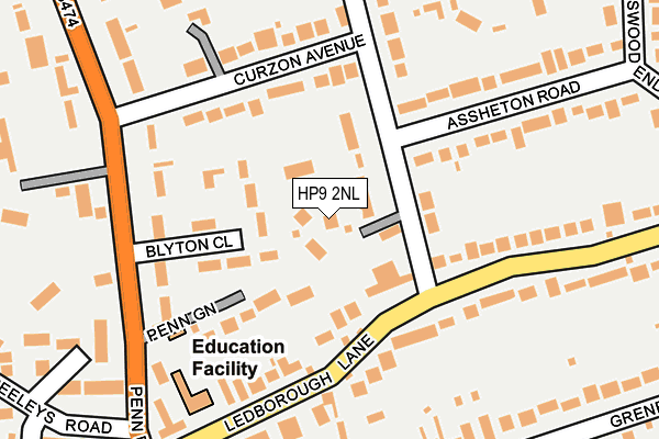 HP9 2NL map - OS OpenMap – Local (Ordnance Survey)