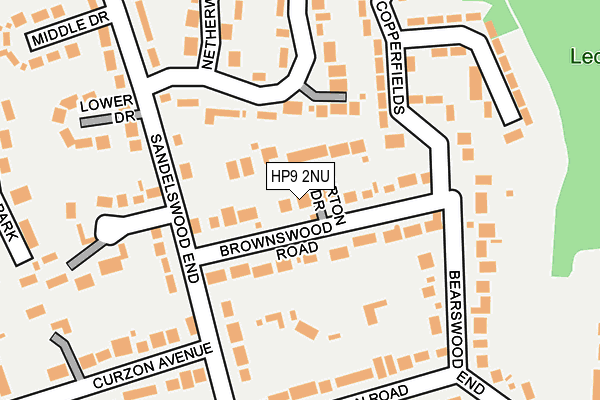 HP9 2NU map - OS OpenMap – Local (Ordnance Survey)