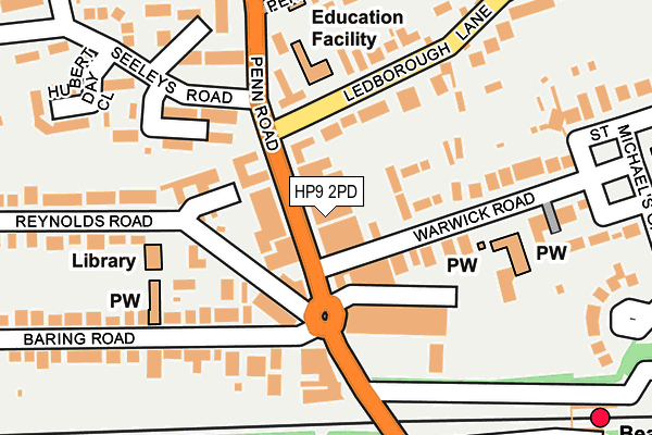 HP9 2PD map - OS OpenMap – Local (Ordnance Survey)