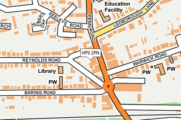 HP9 2PN map - OS OpenMap – Local (Ordnance Survey)