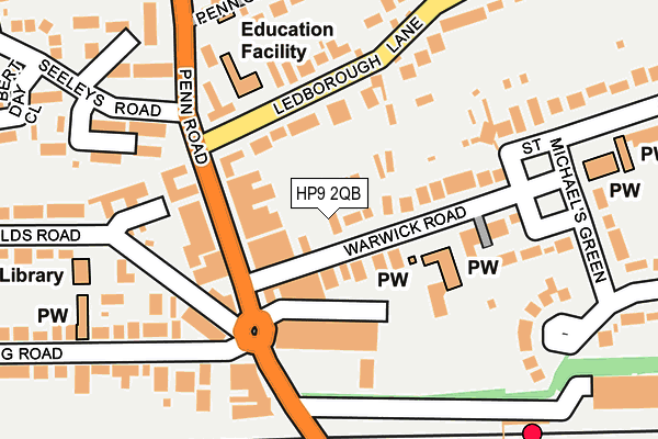 HP9 2QB map - OS OpenMap – Local (Ordnance Survey)