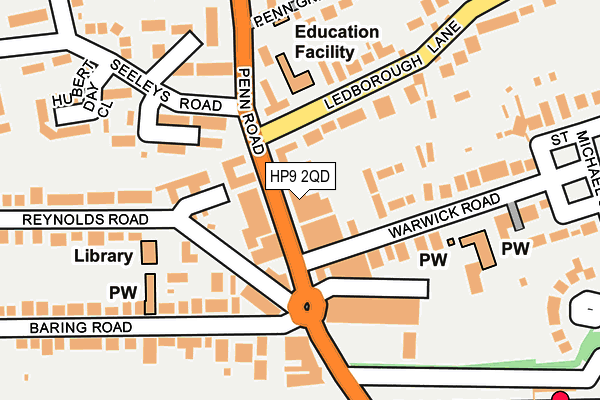 HP9 2QD map - OS OpenMap – Local (Ordnance Survey)