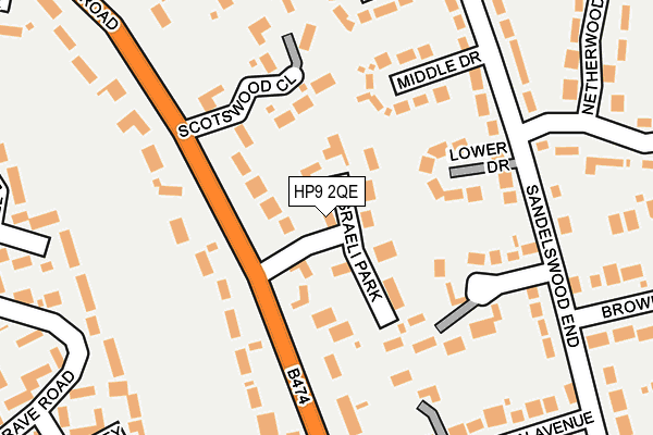 HP9 2QE map - OS OpenMap – Local (Ordnance Survey)