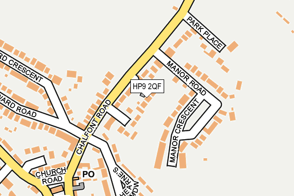 HP9 2QF map - OS OpenMap – Local (Ordnance Survey)