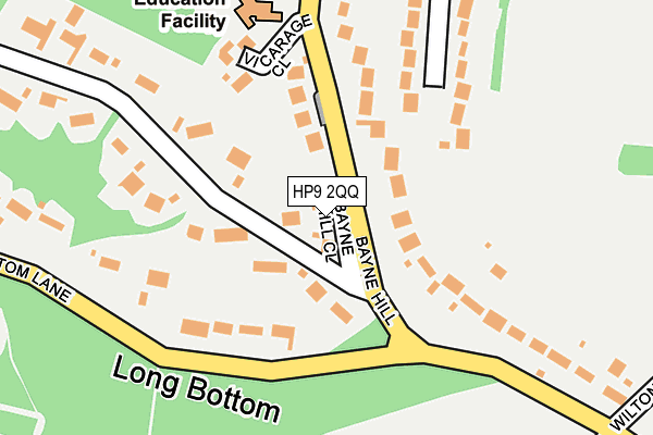 HP9 2QQ map - OS OpenMap – Local (Ordnance Survey)