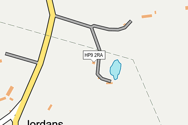 HP9 2RA map - OS OpenMap – Local (Ordnance Survey)