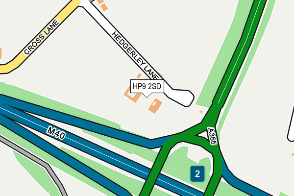 HP9 2SD map - OS OpenMap – Local (Ordnance Survey)