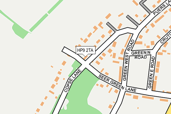 HP9 2TA map - OS OpenMap – Local (Ordnance Survey)