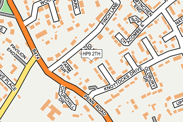 HP9 2TH map - OS OpenMap – Local (Ordnance Survey)