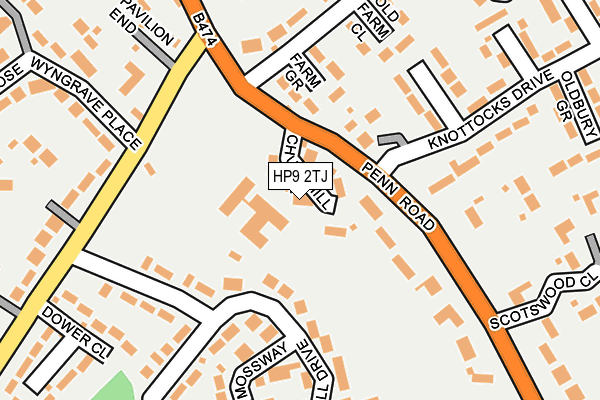 HP9 2TJ map - OS OpenMap – Local (Ordnance Survey)