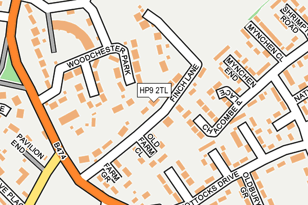 HP9 2TL map - OS OpenMap – Local (Ordnance Survey)