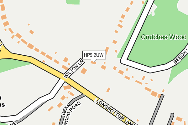 HP9 2UW map - OS OpenMap – Local (Ordnance Survey)