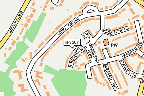 HP9 2UY map - OS OpenMap – Local (Ordnance Survey)