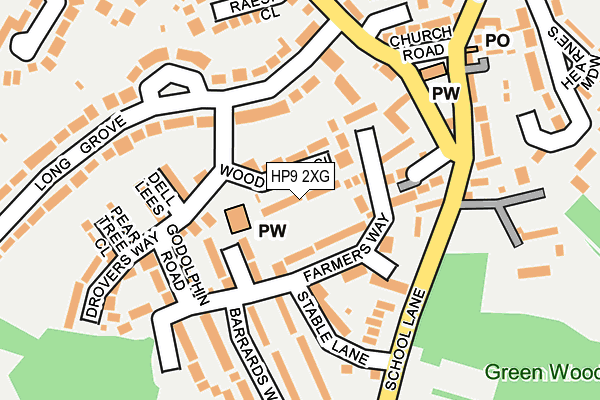 HP9 2XG map - OS OpenMap – Local (Ordnance Survey)