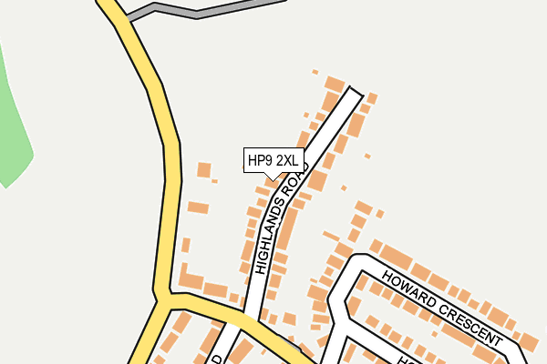 HP9 2XL map - OS OpenMap – Local (Ordnance Survey)