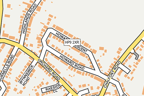 HP9 2XR map - OS OpenMap – Local (Ordnance Survey)