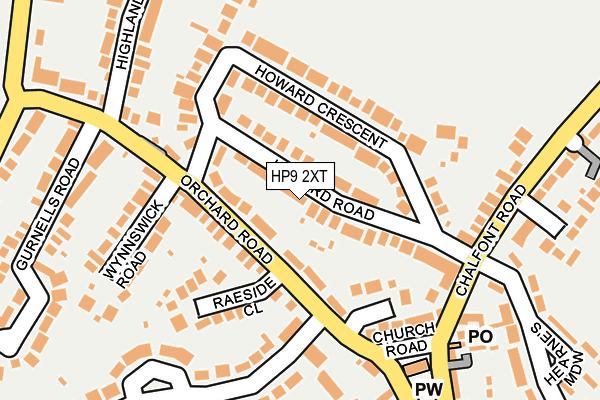 HP9 2XT map - OS OpenMap – Local (Ordnance Survey)