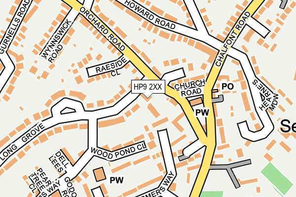 HP9 2XX map - OS OpenMap – Local (Ordnance Survey)