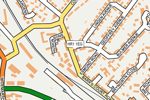 HR1 1EG map - OS OpenMap – Local (Ordnance Survey)